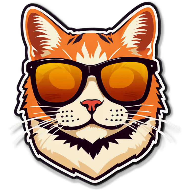 Cat with sunglasses emoji