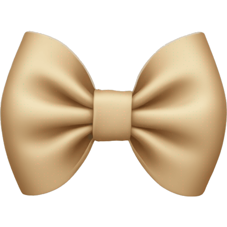 Beige bow emoji