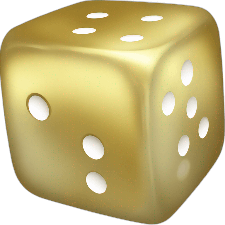 one-golden-dice emoji