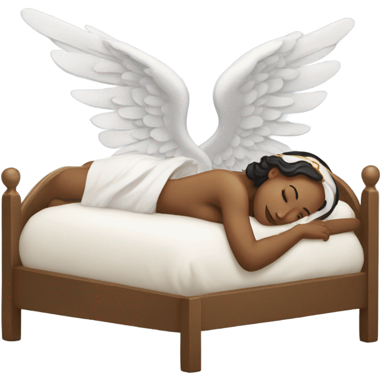 angel female in bed emoji