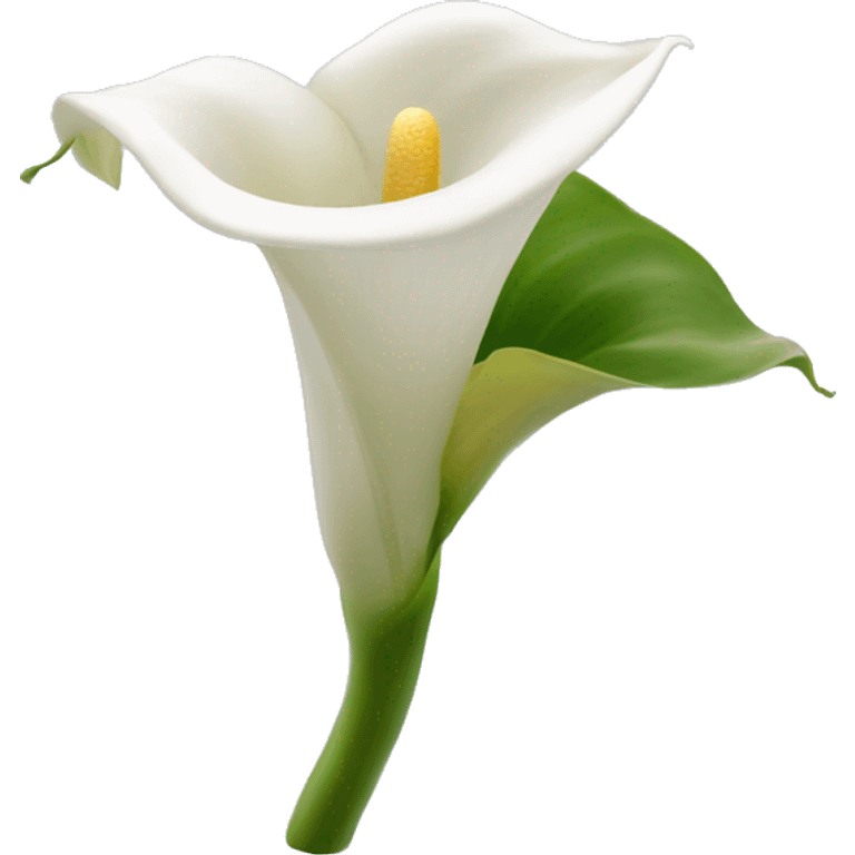 Calla lily white emoji