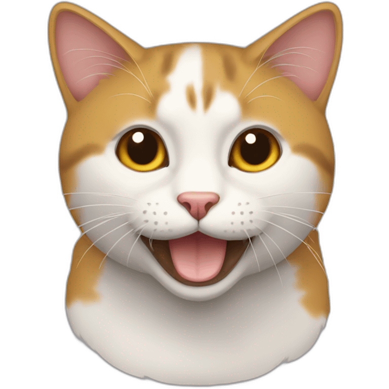 Gato colorado gordo emoji