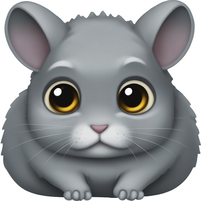 Dark gray chinchilla emoji