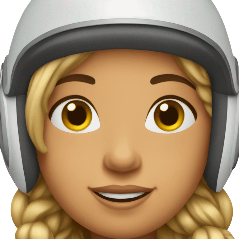 a girl is Skiing, full view emoji