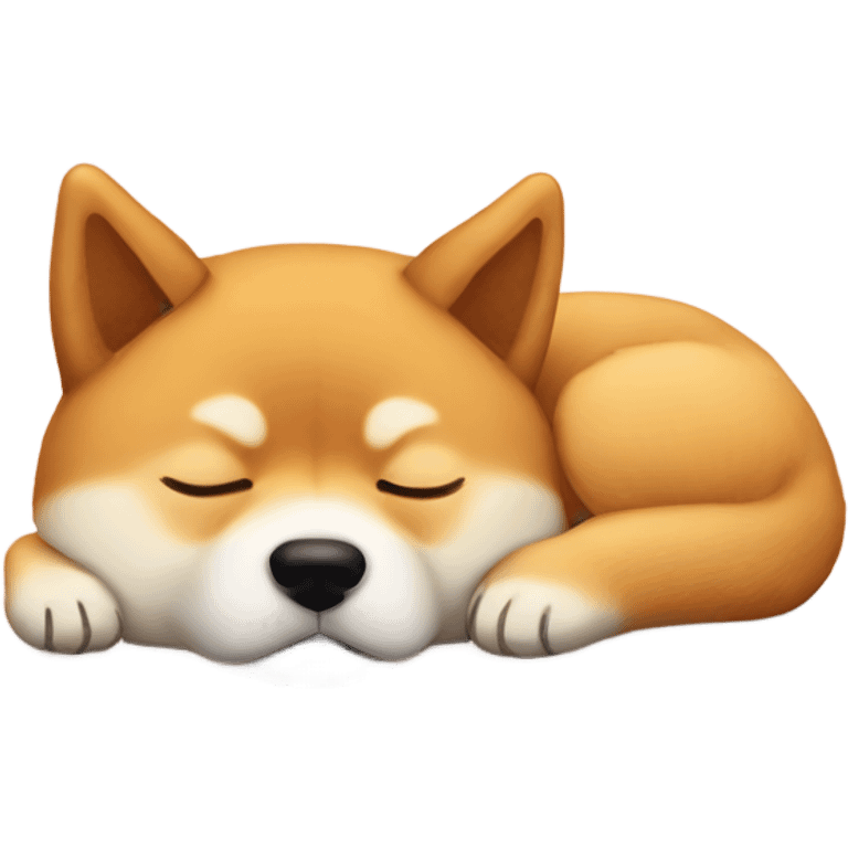 Shiba Inu sleeping  emoji