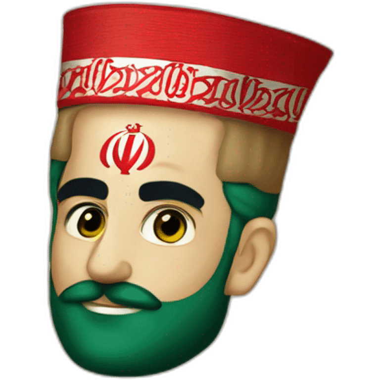 The flag of Iran at the time of Reza Shah emoji