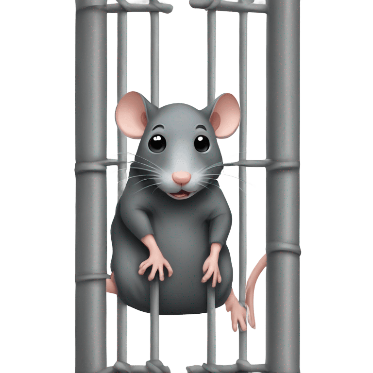 Rat in prison emoji