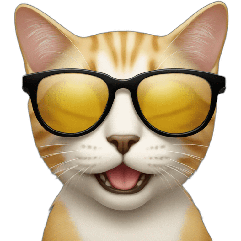 Cat with sunglasses emoji