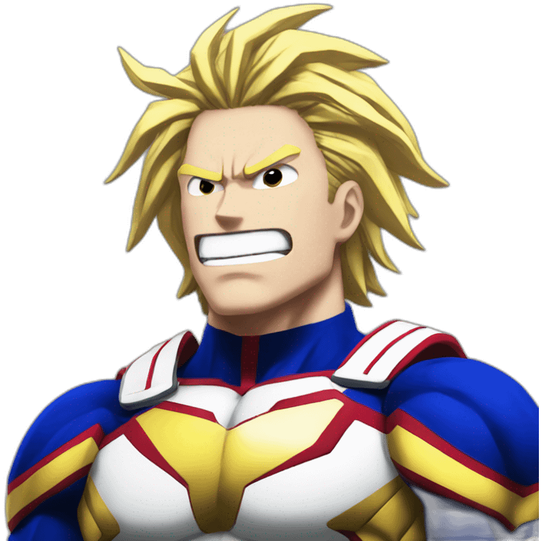 All might my hero academia motivated emoji