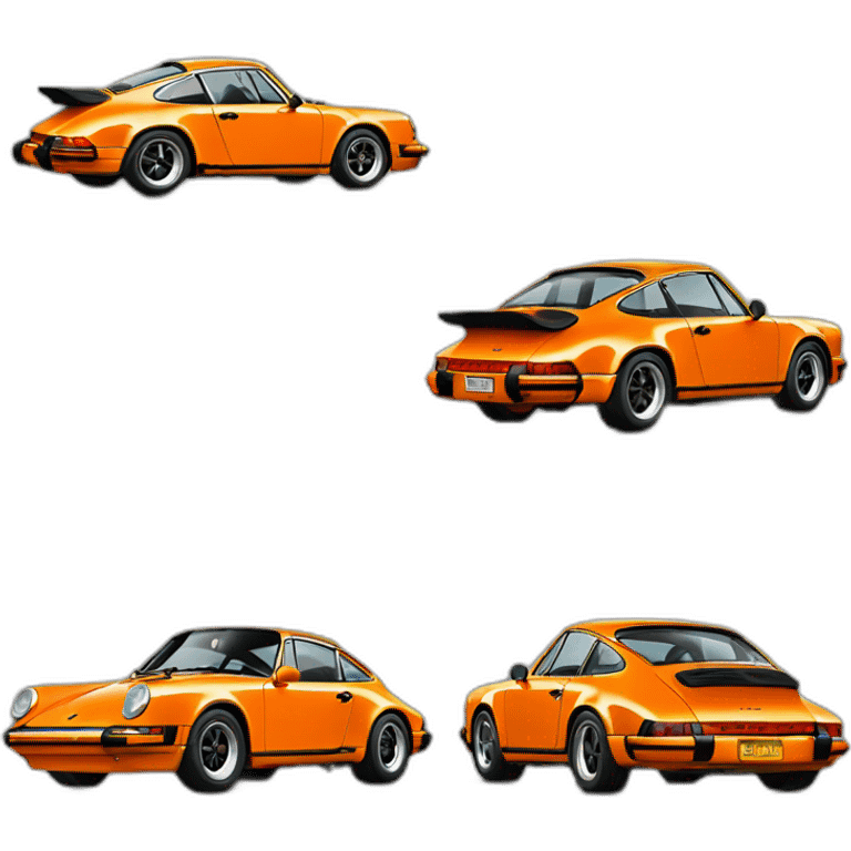 orange porsche 911 emoji