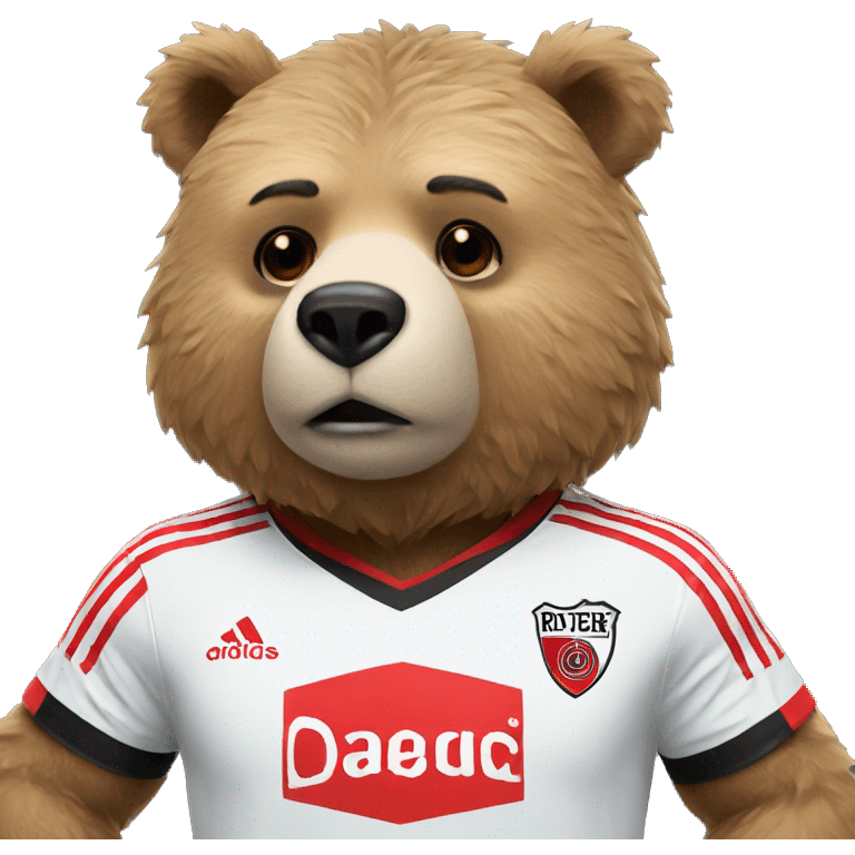 bear with river plate's team's shirt emoji