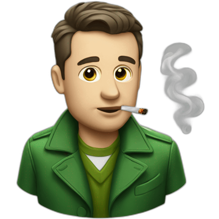 Zelenskiy smoking cigarette  emoji