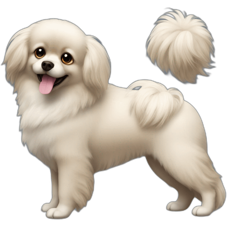 Pomeranian poodle blacky emoji