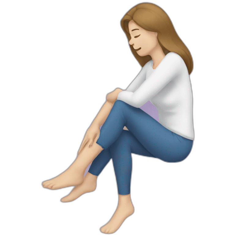 woman leg pain emoji