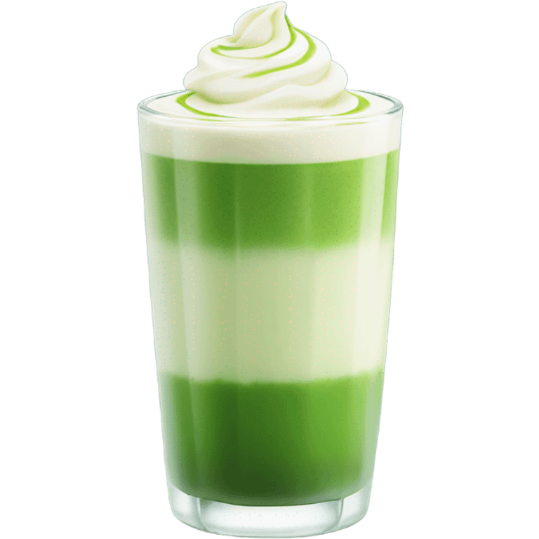 iced matcha latte  emoji