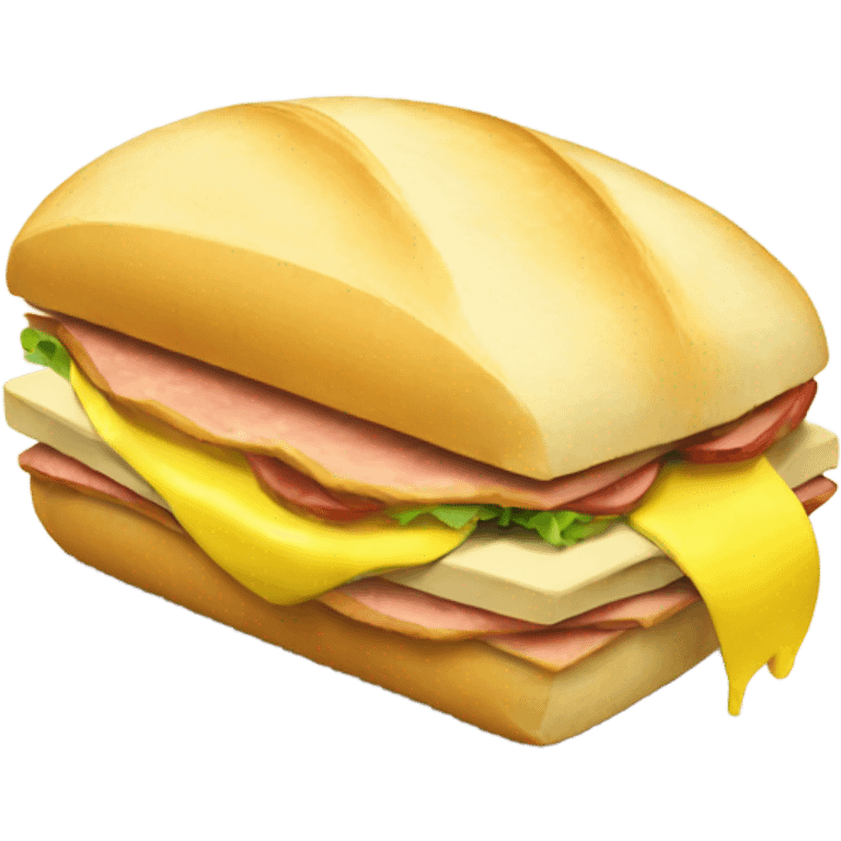 Yellow Tuttle eating a big sandwich emoji