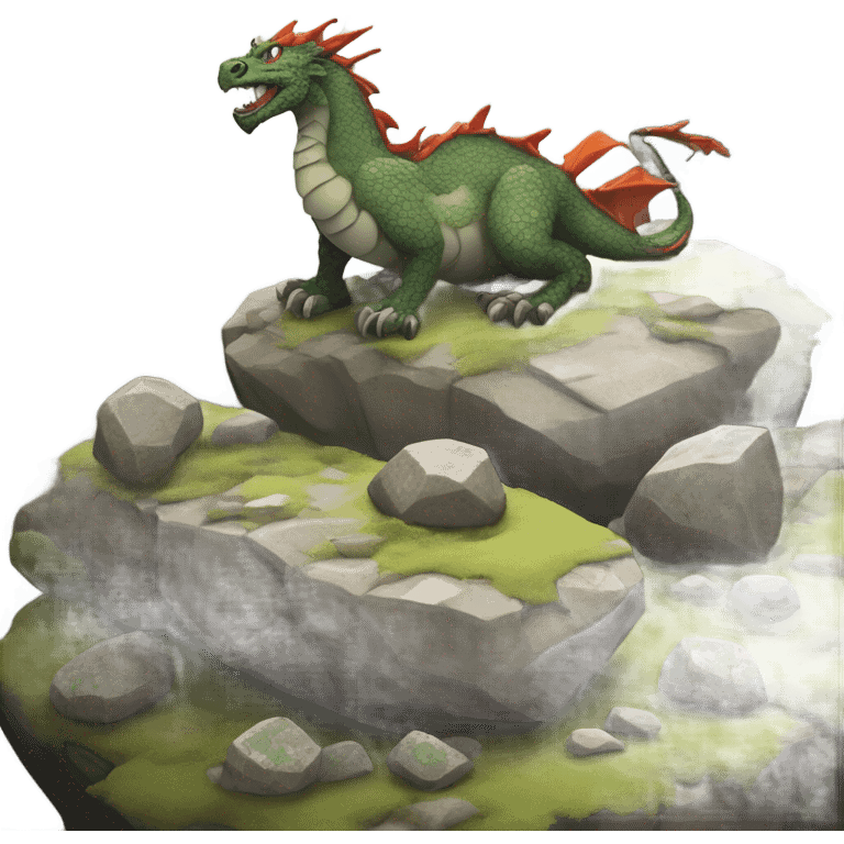 Dragon land stone  emoji