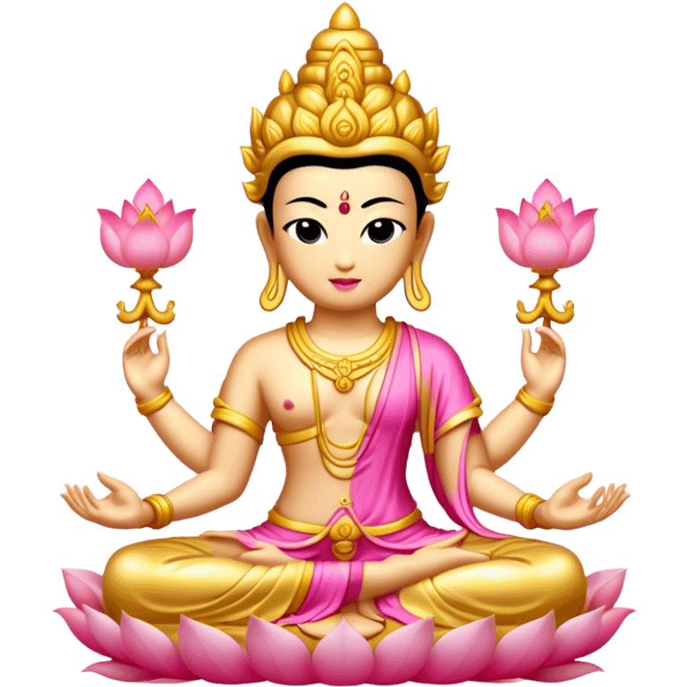 gold pink Bodhisattva  emoji