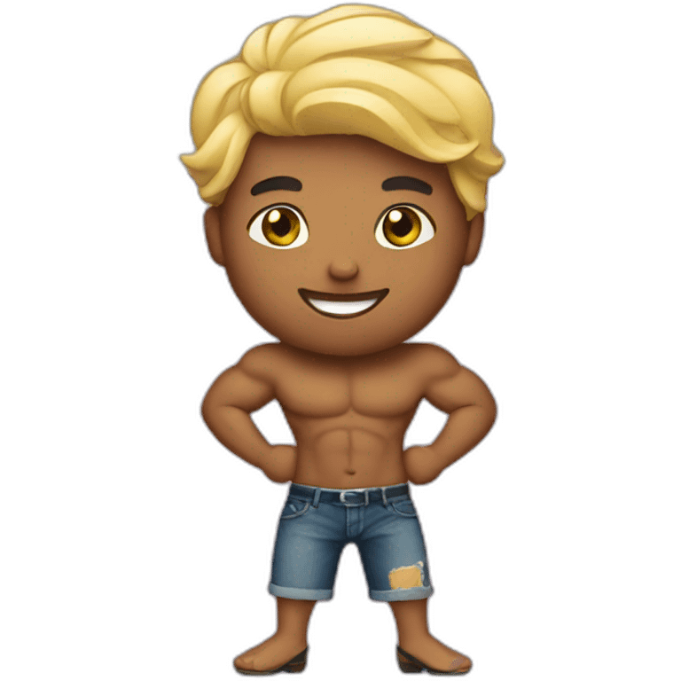 Male stripper emoji