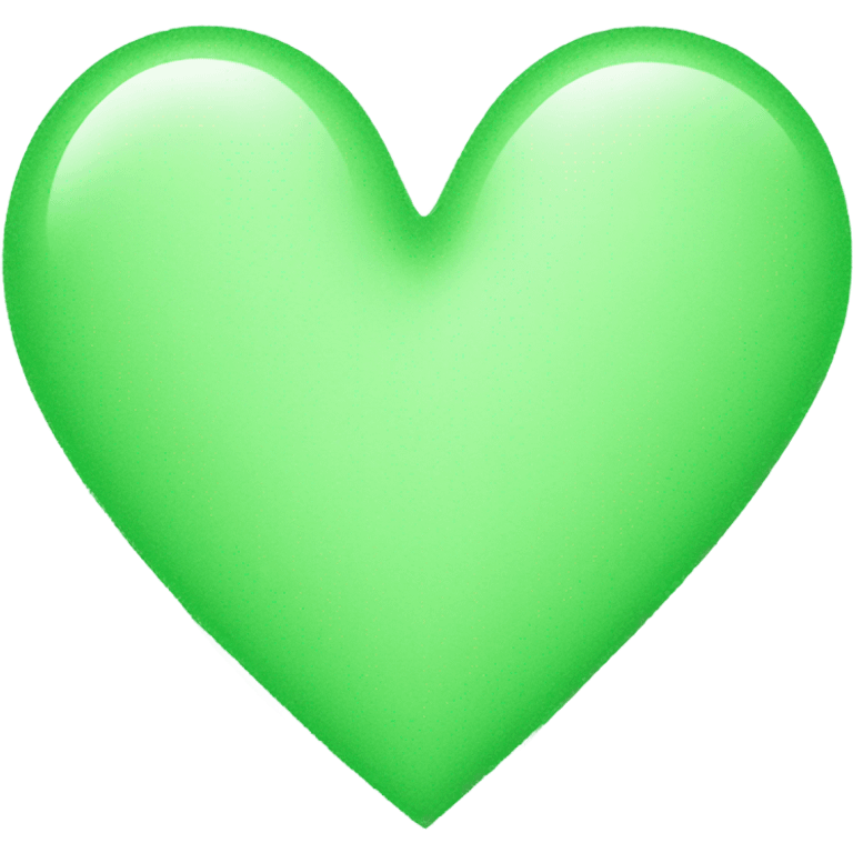 Heart light green emoji