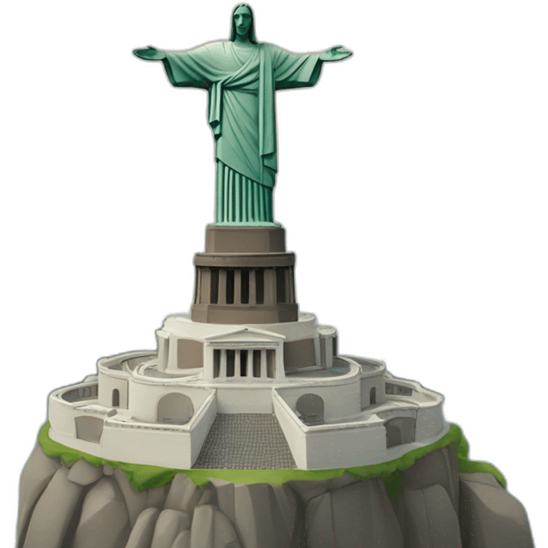 The statue of Christ the Redeemer emoji