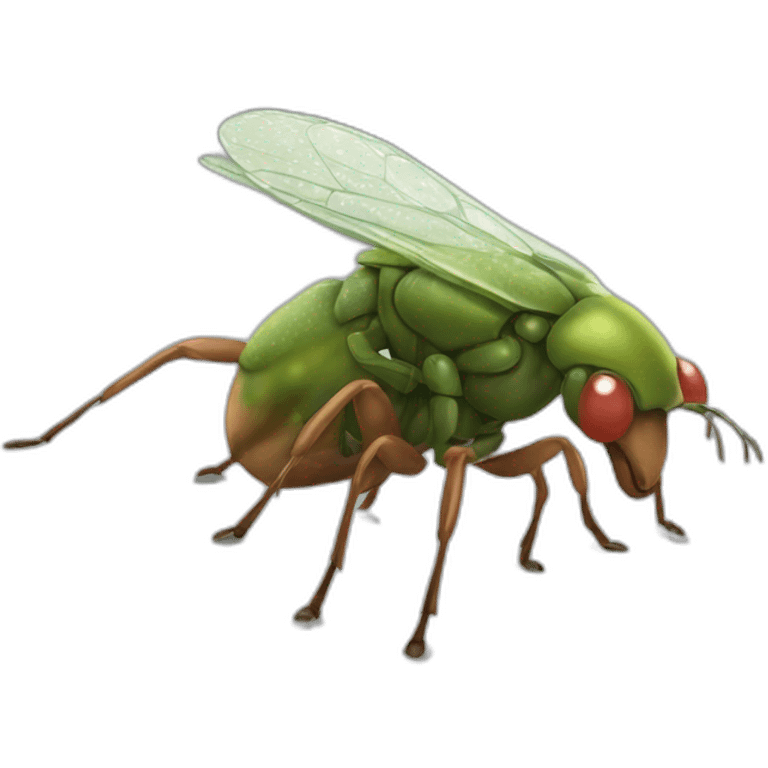 insect mite on a horse emoji