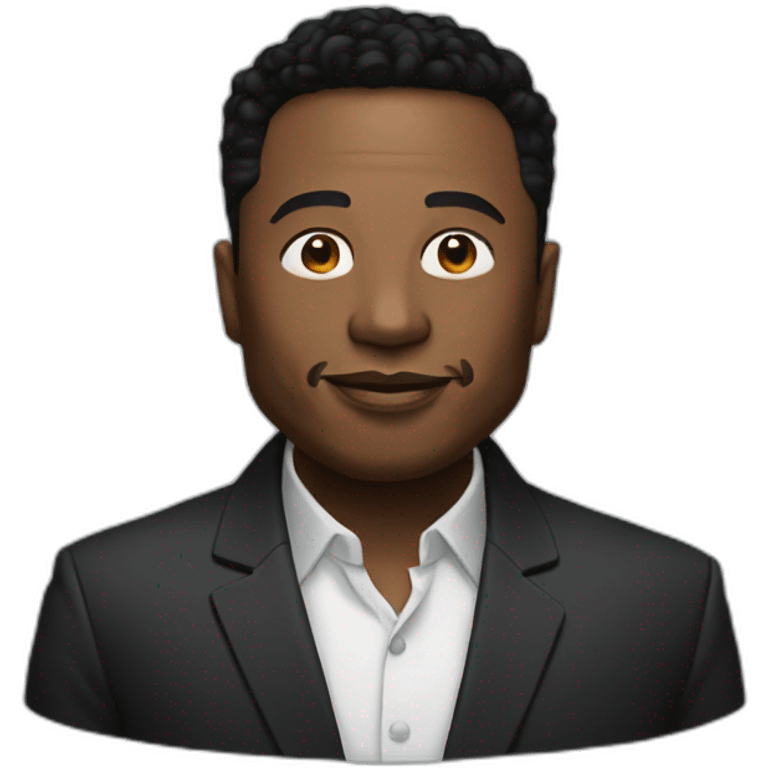 black elon musk emoji