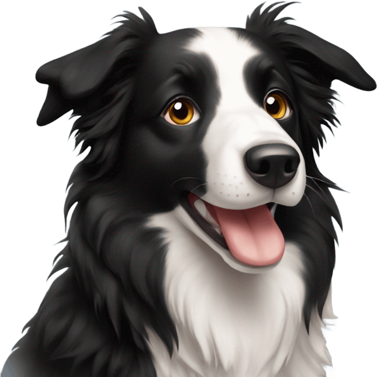 Cute border collie  emoji