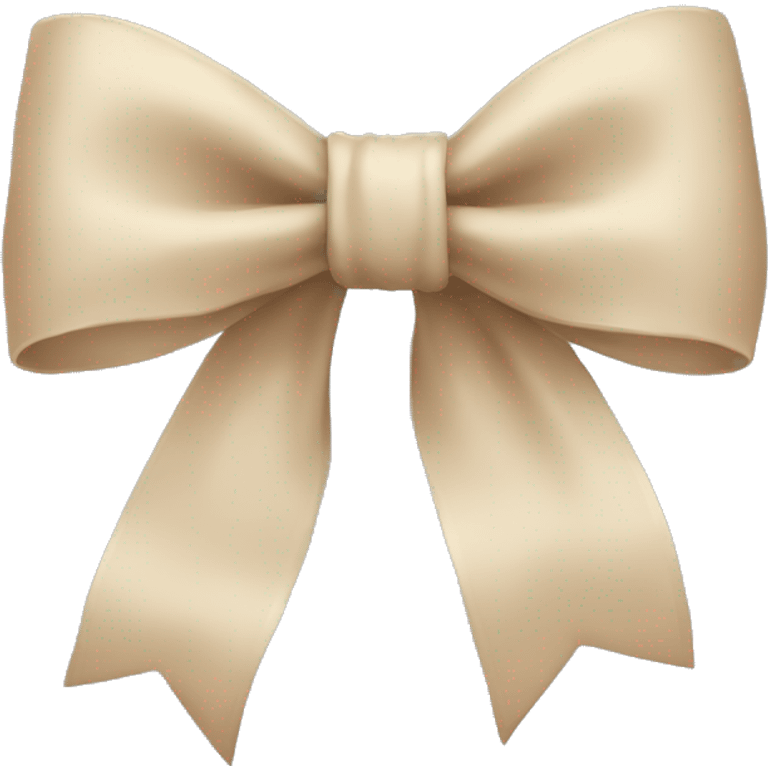 Beige bow emoji