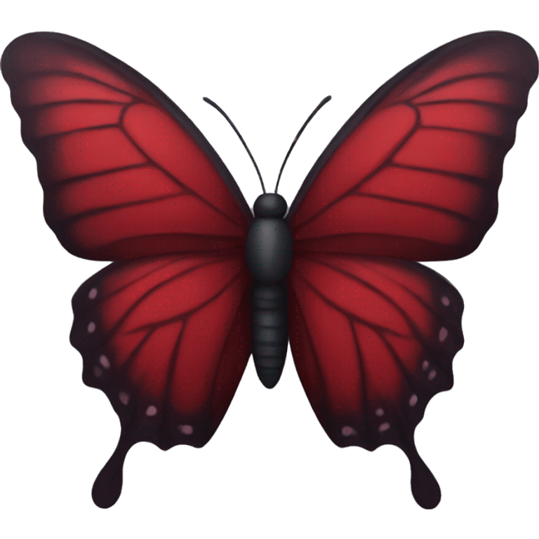 Dark red butterfly emoji