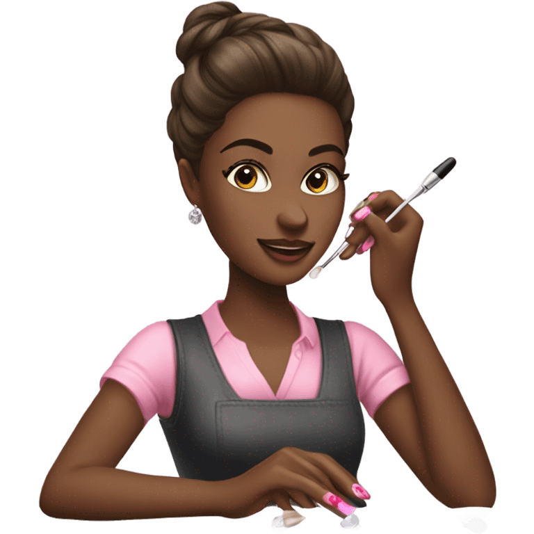 Girl manicure master emoji