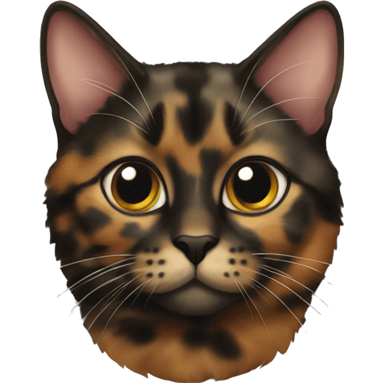 a tortoiseshell cat  emoji