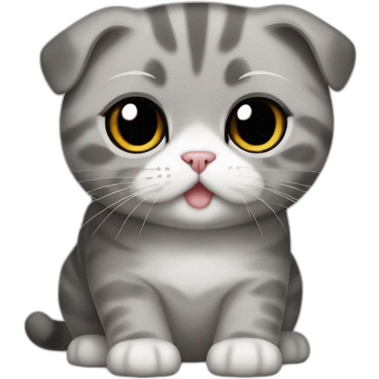 Scottish Fold gray Tommy Hilfiger emoji