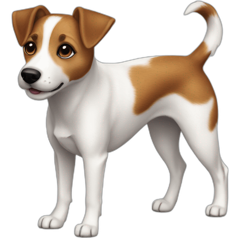 dog Jack Russell Terrier full body emoji