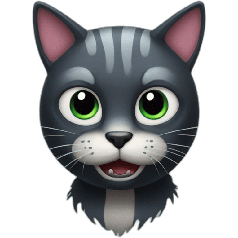 Scary cat emoji