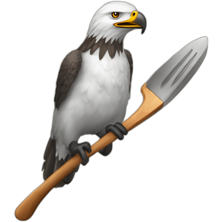 aigle Attraper une cuillère emoji