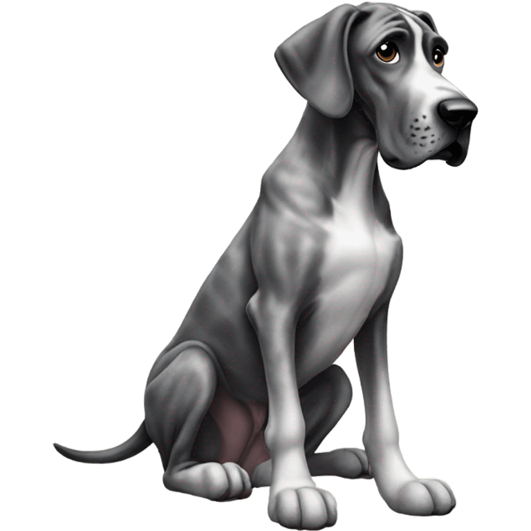 great dane sitting emoji