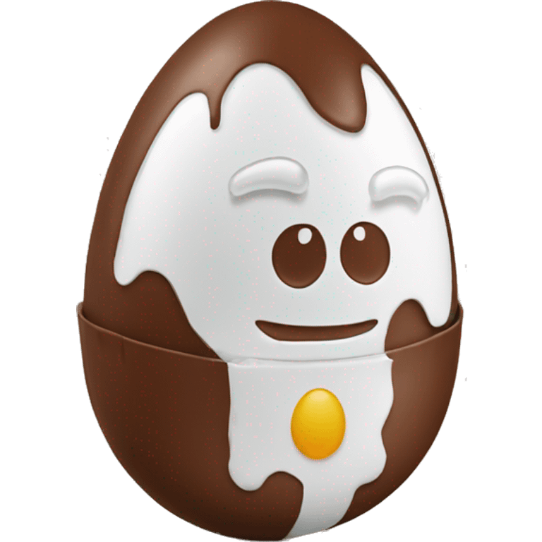 kinder branded chocolate egg wrapper emoji