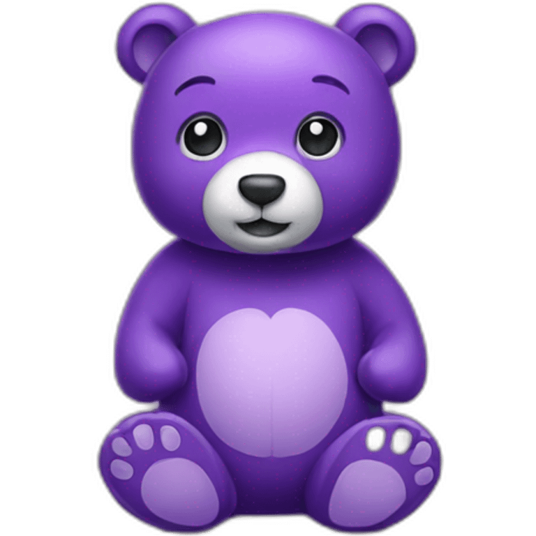 purple-cute-bear emoji