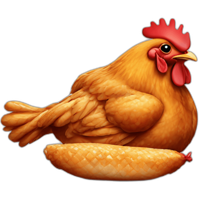 chicken barbecue emoji