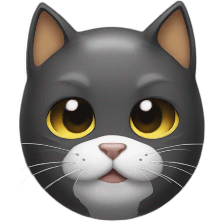 cat with a batman mask emoji