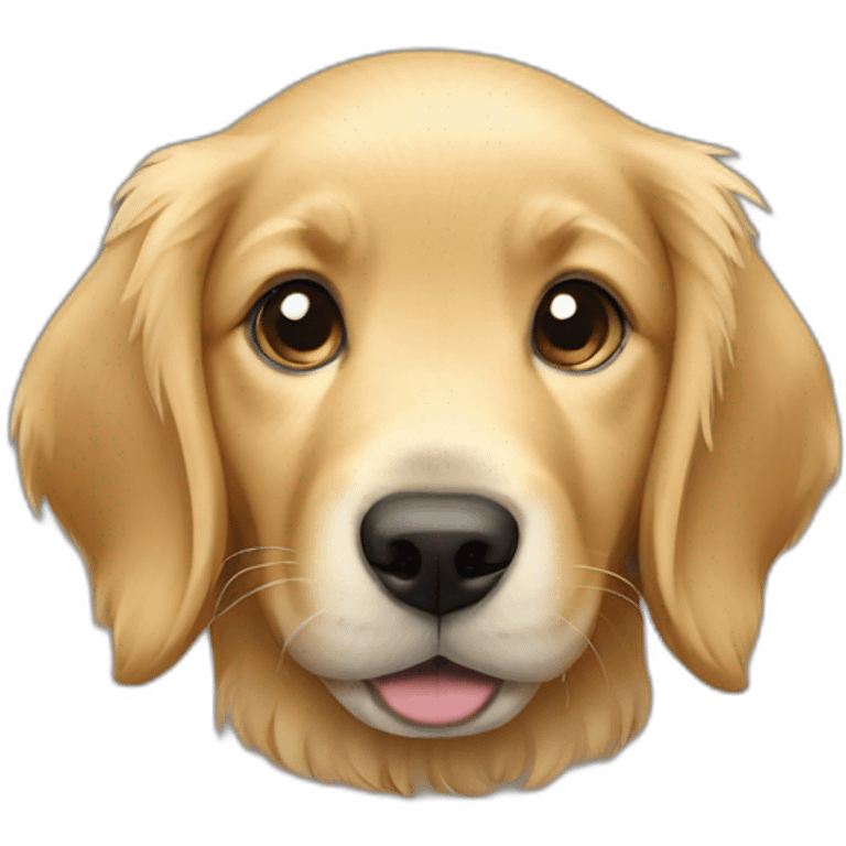 golden retriever puppy emoji