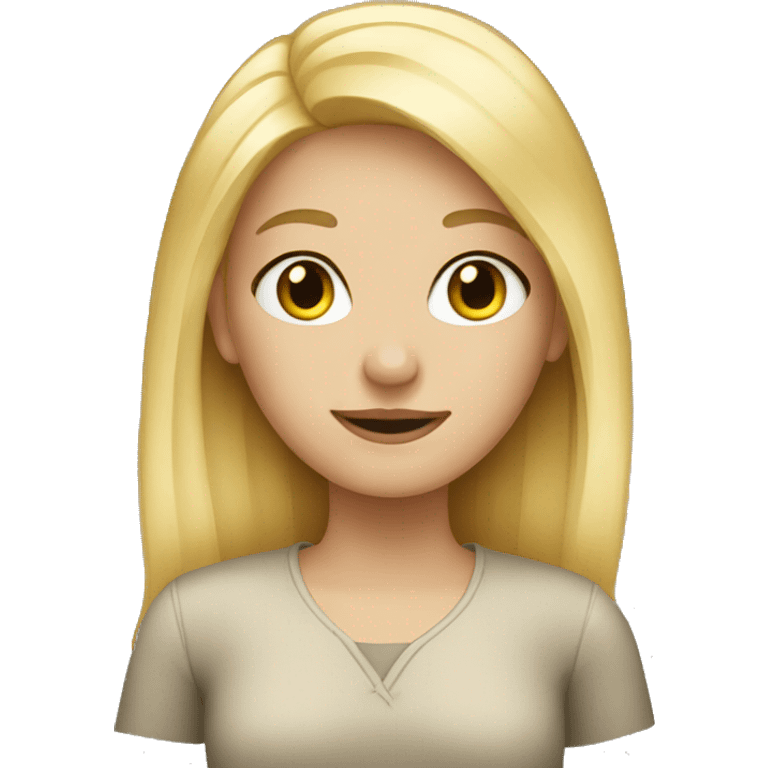 blonde girl  emoji