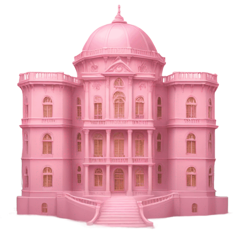 A magnificent palace in light pink emoji