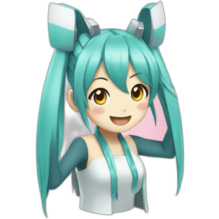 hatsune miku happy emoji