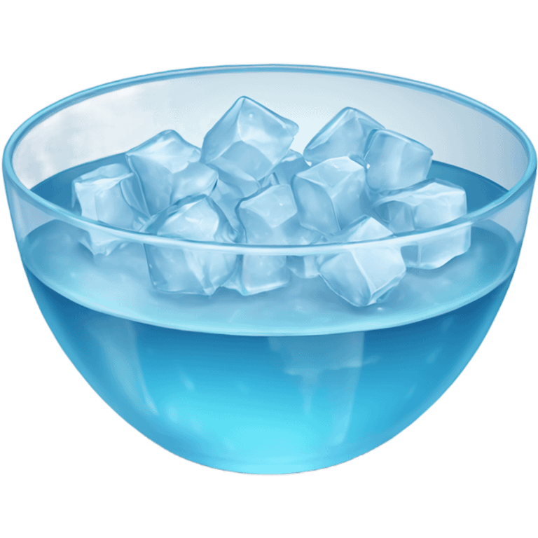 Bowl of ice and water emoji