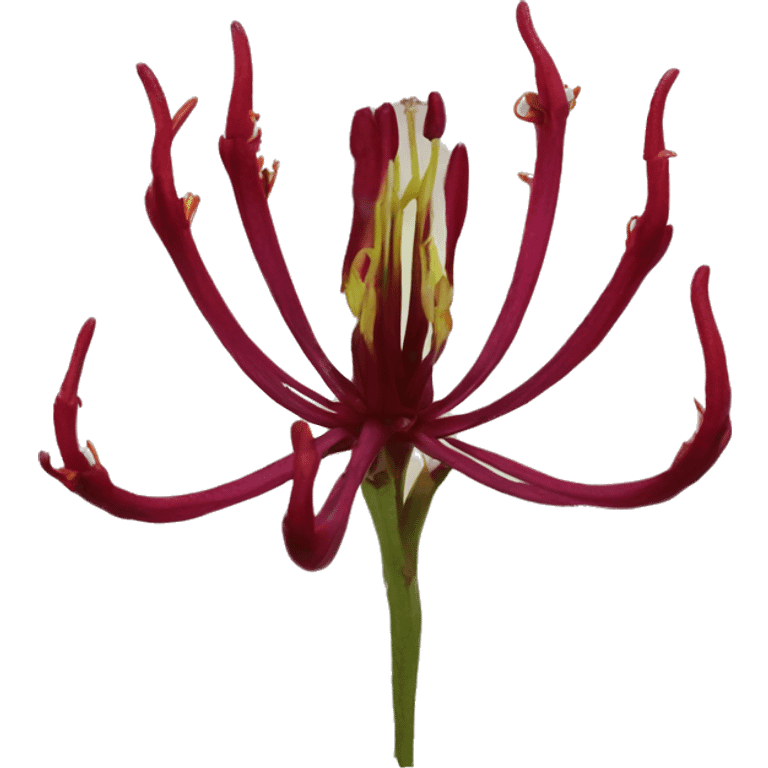 dark red gloriosa superba emoji