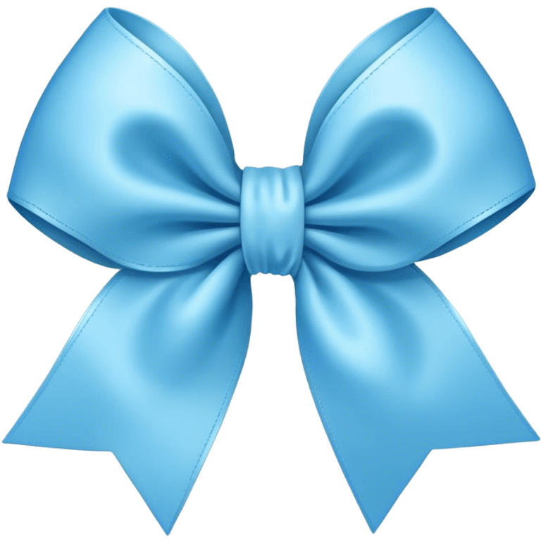 light blue bow emoji