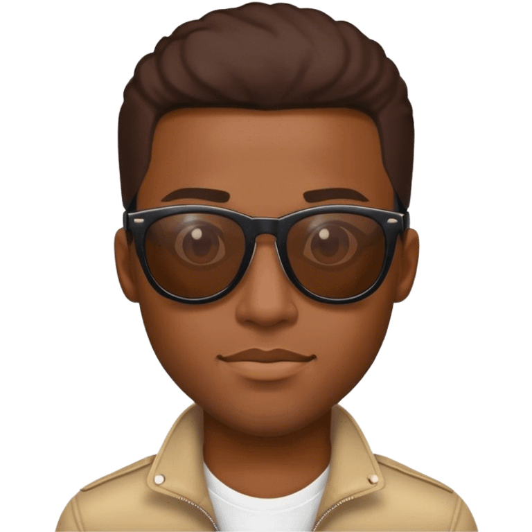 Cool black guy wearing sunglasses emoji