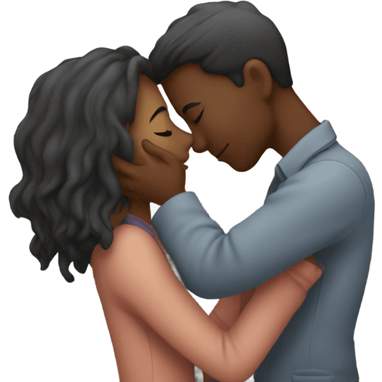 Couple kissing emoji